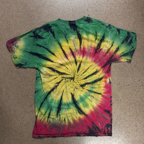 Pawsitive Vibes Tie-Dye Cat Graphic Kids T-Shirt - Picture 3 of 3